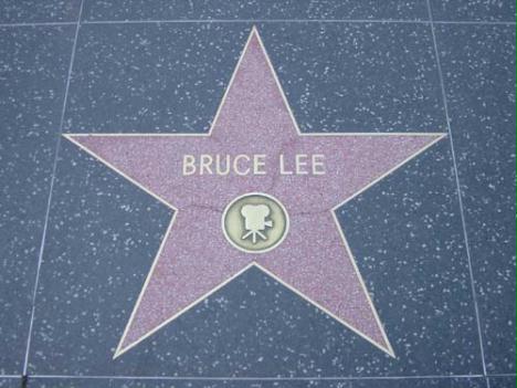 Bruce Lee star at the Hollywood Walk of Fame